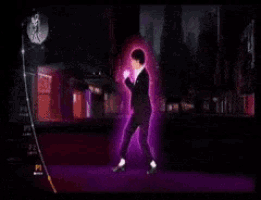 a man dancing in front of a starting sign