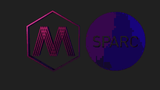 a pink sphere with the word sparc written on it