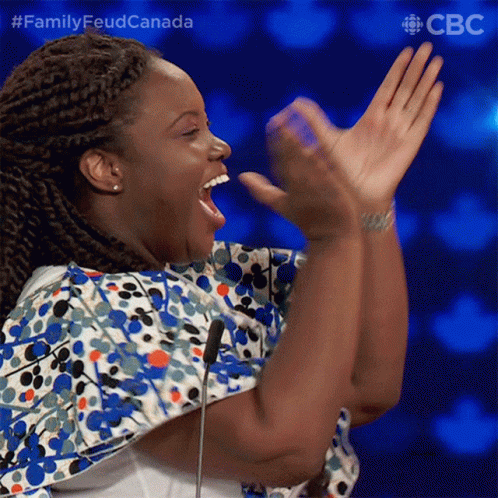 Clapping Family Feud Canada GIF - Clapping Family Feud Canada Clap Hands GIFs