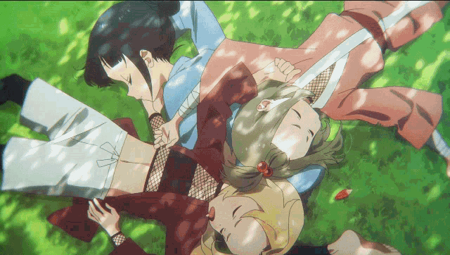 Anime Sleep Mokuren GIF - Anime Sleep Mokuren Tsuwabuki GIFs