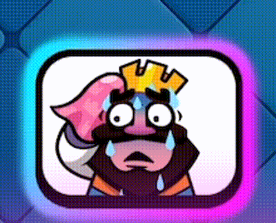 a cartoon of a king with a crown on his head and tears on his face .