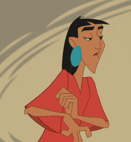 a cartoon character with a blue earring on his right ear