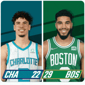 Charlotte Hornets (22) Vs. Boston Celtics (29) First-second Period Break GIF - Nba Basketball Nba 2021 GIFs