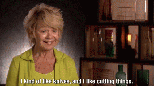 Psycho Knives GIF - Psycho Knives Cuttingthings GIFs
