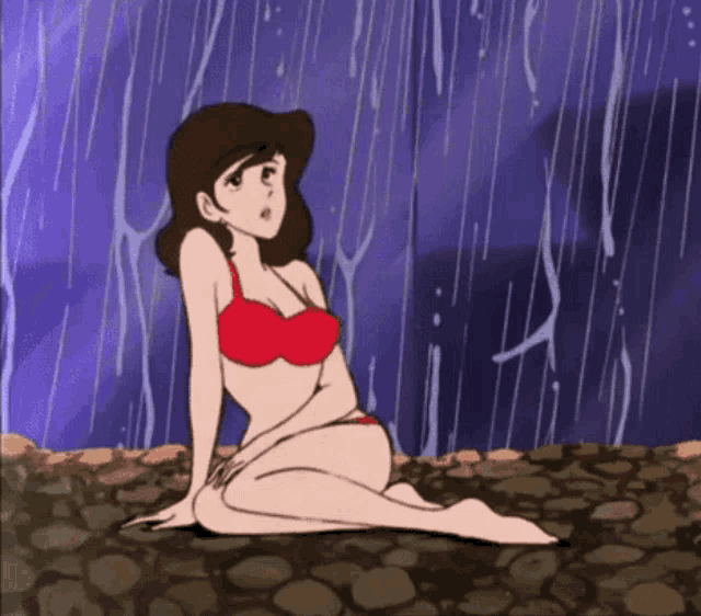 Anime Lupin Iii GIF - Anime Lupin Iii Rain GIFs