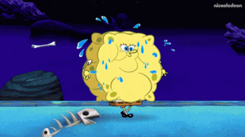 Sweating Sponge Bob GIF - Sweating Sponge Bob Square Pants GIFs