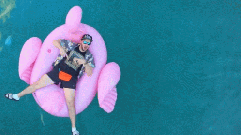 Floating Relaxing In Pool GIF - Floating Relaxing In Pool Cooling Off GIFs