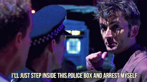 Doctor Who Tenth GIF - Doctor Who Tenth Arrest Myself GIFs