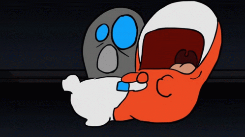 Reaper And Marine Scare GIF - Reaper And Marine Scare Carbot Animations GIFs