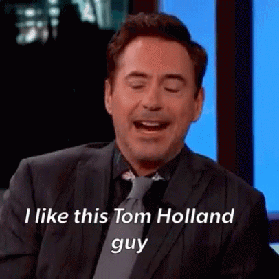 Tom Holland Spidey GIF - Tom Holland Spidey Robert Downey Jr GIFs