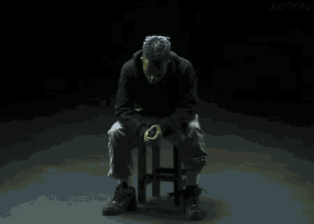 a man sits on a stool with the words you have done well at battling yourself