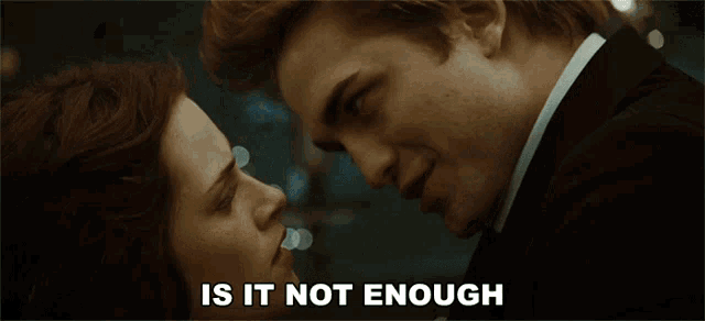 Is It Not Enough To Have A Long And Happy Life With Me Edward Cullen GIF