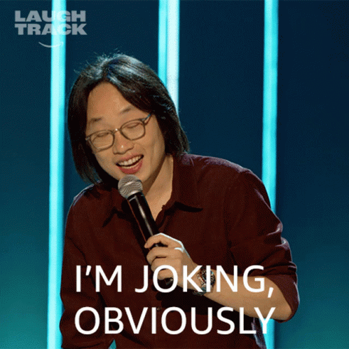 Im Joking Obviously Jimmy O Yang GIF - Im Joking Obviously Jimmy O Yang Laugh Track GIFs