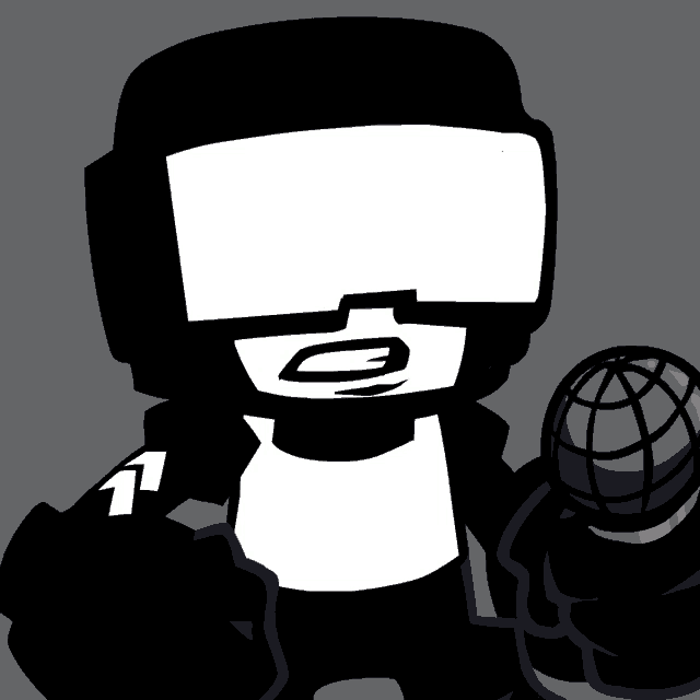 a black and white cartoon character with the number 11 on his chest is holding a microphone