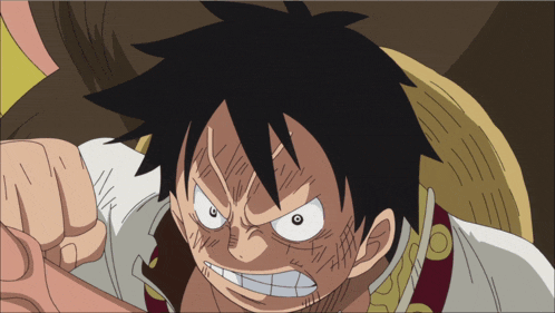 a close up of a cartoon character with a straw hat