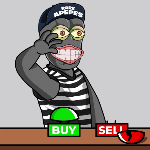 a cartoon of a man wearing a rare apeces hat
