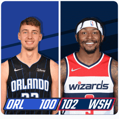 two basketball players one from orlando and the other from washington