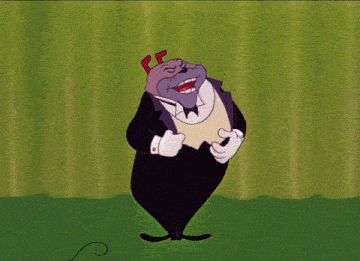 a cartoon character in a tuxedo and bow tie