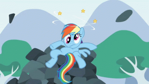 Rainbow Dash Dizzy GIF