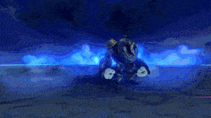 a robot is crawling on the ground in a video game