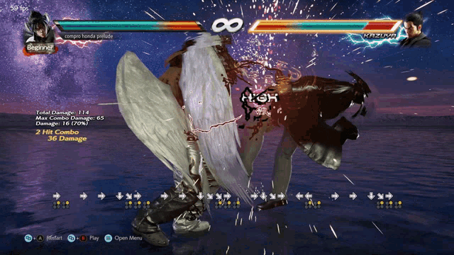a video game is being played with a character called beginning