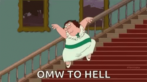 Peter Griffin Omw To Hell GIF - Peter Griffin Omw To Hell Dance GIFs