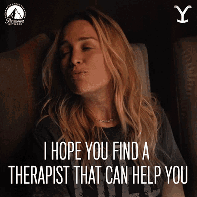 I Hope You Can Find A Therapist That Can Help You Summer Higgins GIF - I Hope You Can Find A Therapist That Can Help You Summer Higgins Piper Perabo GIFs