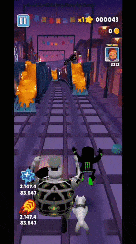 a screenshot of a video game with the number 3223 on the top right