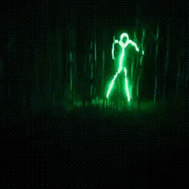 Glow In The Dark Stick Man GIF