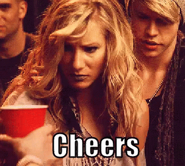 Cheers GIF - Cheers Glee Brittany Pierce GIFs