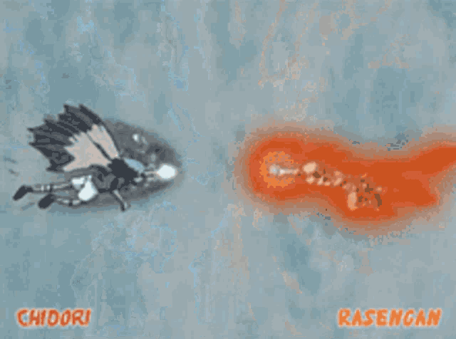 a blue and orange tie dye pattern with a swirl