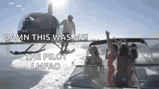 Helicopter Boat GIF - Helicopter Boat Speedboat GIFs