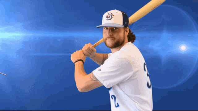 a baseball player with the number 24 on his shirt is swinging a bat