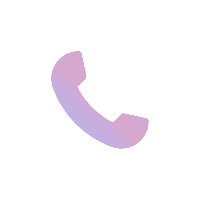 a purple phone icon with a white background