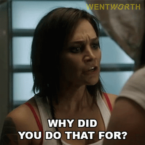 Why Did You Do That For Franky Doyle GIF - Why Did You Do That For Franky Doyle S2e1 GIFs