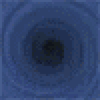 a close up of a cartoon cat 's head on a blue background .