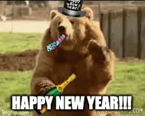 New Years Bear Bear GIF - New Years Bear Bear GIFs