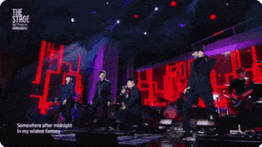 somewhere after midnight in my wildest fantasy is the song being performed on stage