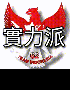 a logo for team indonesia with a red bird