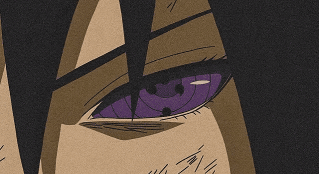 a close up of a person with purple eyes