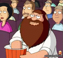 Popcorn Beard GIF - Movie Familyguy GIFs