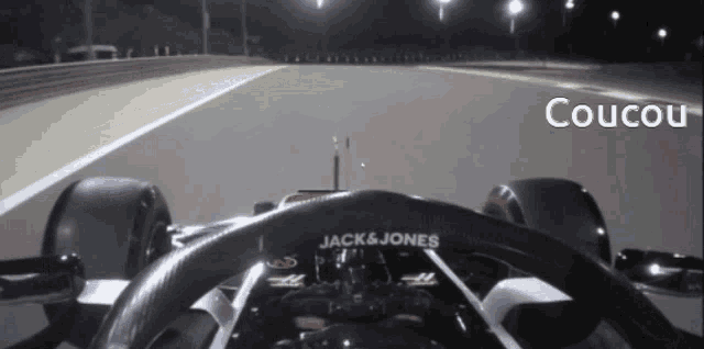 a jack & jones race car is on a track