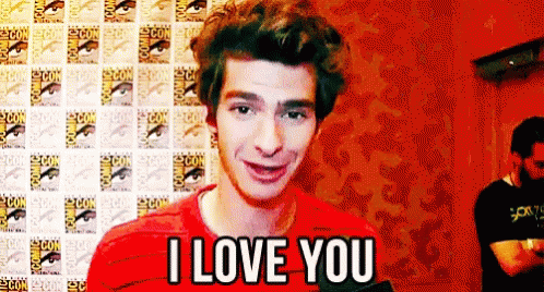 Andrew Garfield I Love You GIF - Andrew Garfield I Love You For The Fans GIFs