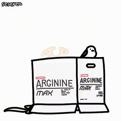 a bird is perched on top of a box of arginine max