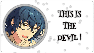 a picture of a man with glasses and the words " this is the devil "