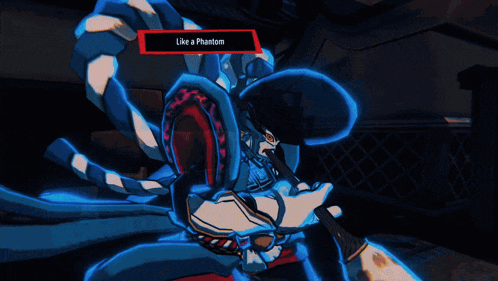 a video game character says like a phantom in the corner