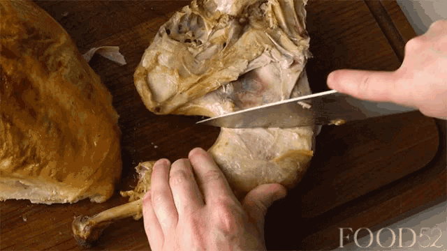 Roasted Spatchcocked Turkey Sliced GIF