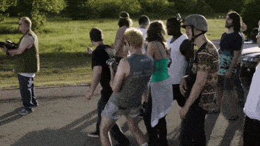 American Zombieland Fat Ass Zombies GIF