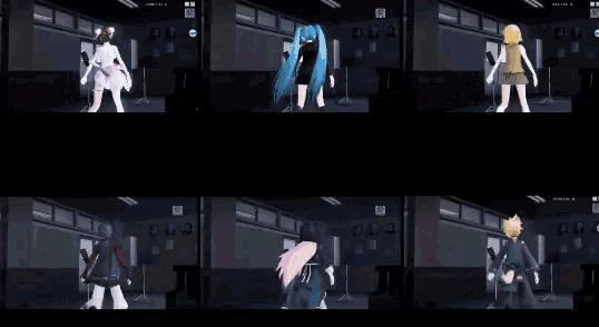 a collage of six images of a person dancing