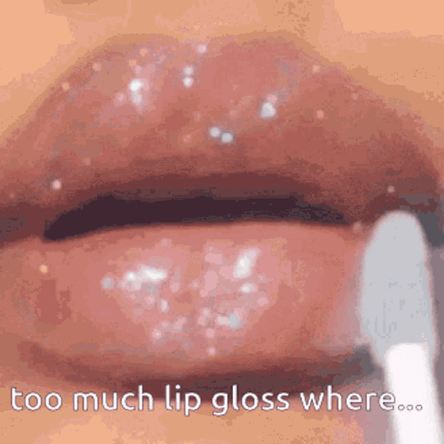 Lips Poppin Lip Gloss GIF - Lips Poppin Lip Gloss Too Much Lip Gloss Where GIFs